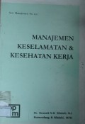 Manajemen Keselamatan dan Kesehatan Kerja